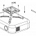 Крепление для проектора CAS-PR18A-W